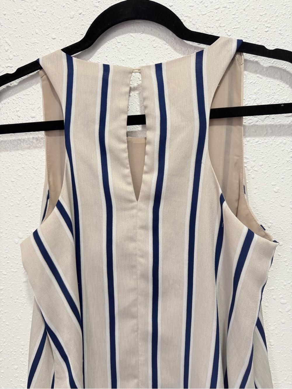 Lulus Broad Horizons Beige Striped Shift Dress S - Picture 10 of 10